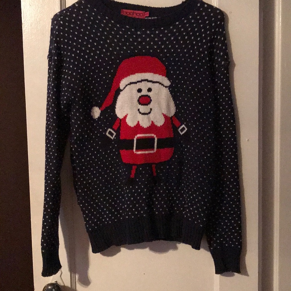 Dark blue Christmas sweater